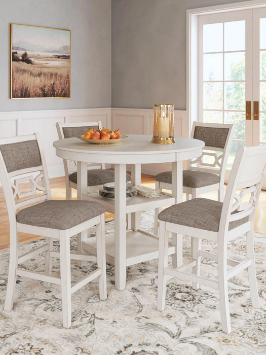 Erinberg Counter Height Dining Table and 4 Barstools (Set of 5)