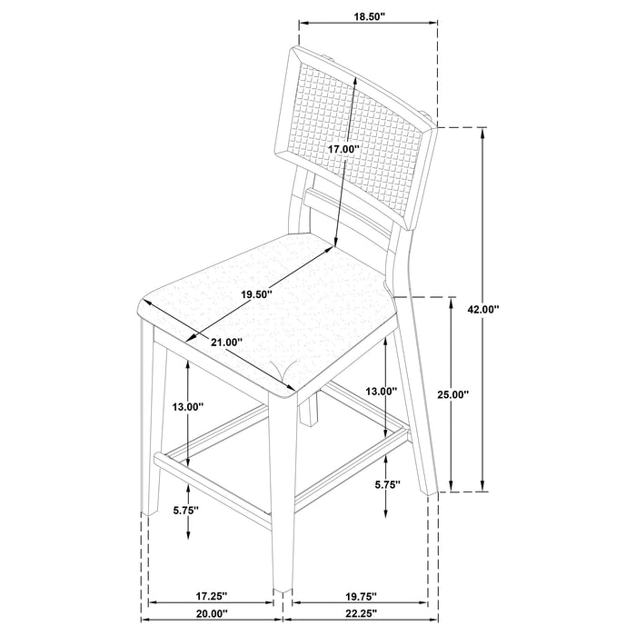 Kailani 8 Pc Counter Height Dining Set