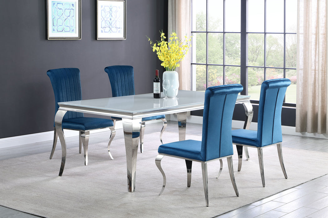 Carone 5-piece 81" Rectangular Dining Set