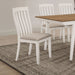 Anwar Vertical Slat Back Dining Side Chair Off White image