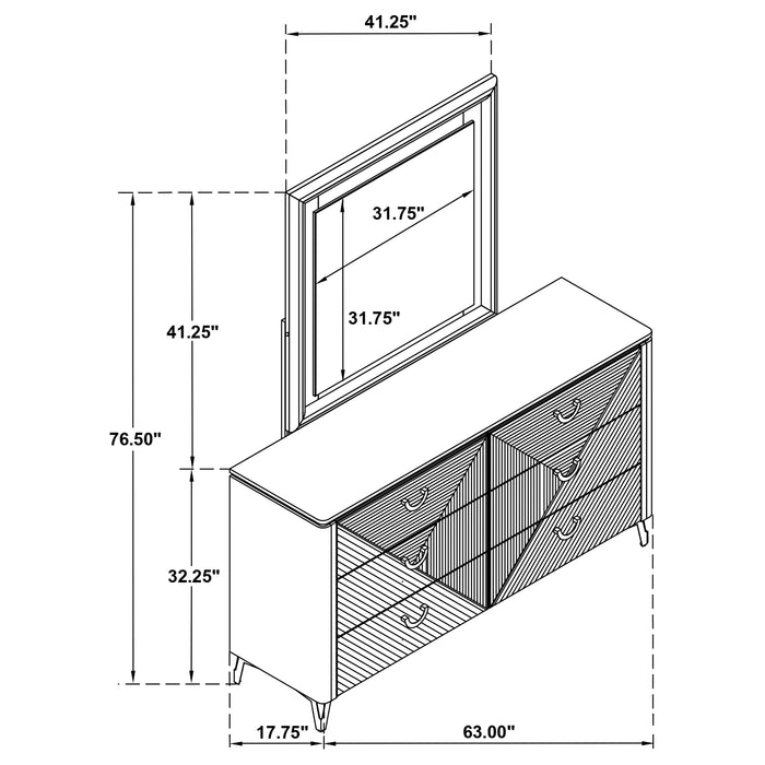 Cassia Dresser with Mirror