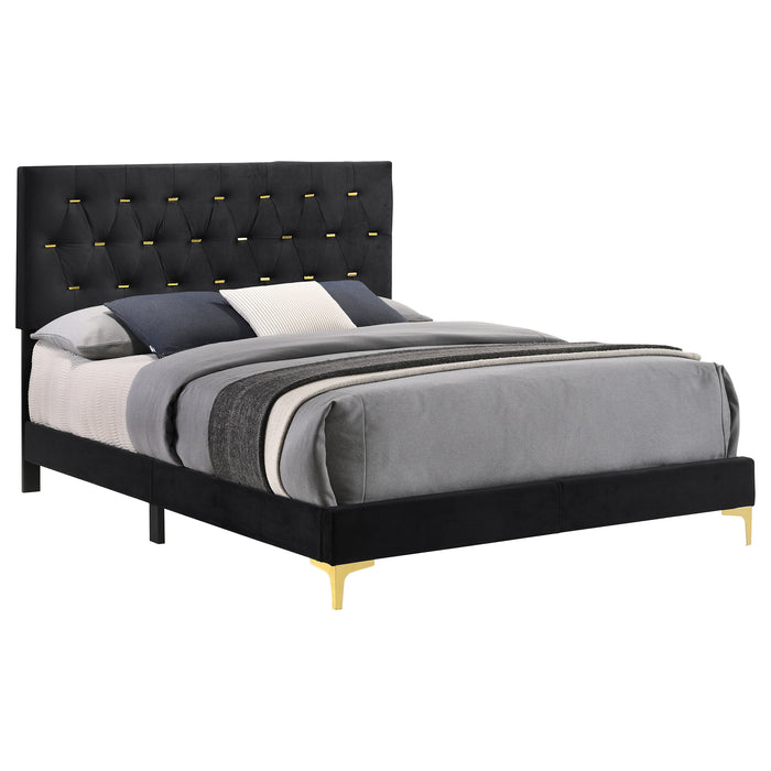 Kendall Panel Bed Black