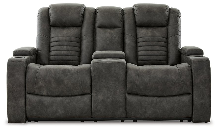 Soundcheck Power Reclining Loveseat with Console image