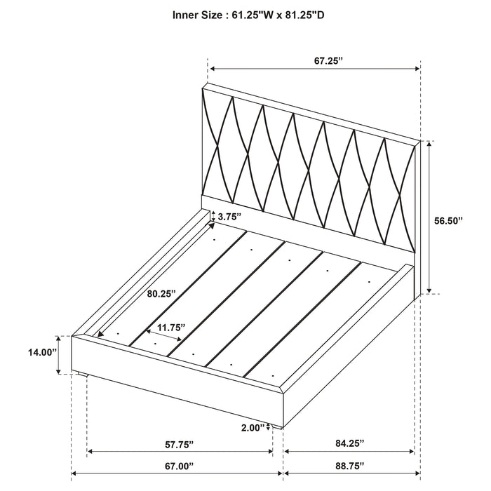 Delsea Panel Platform Bed