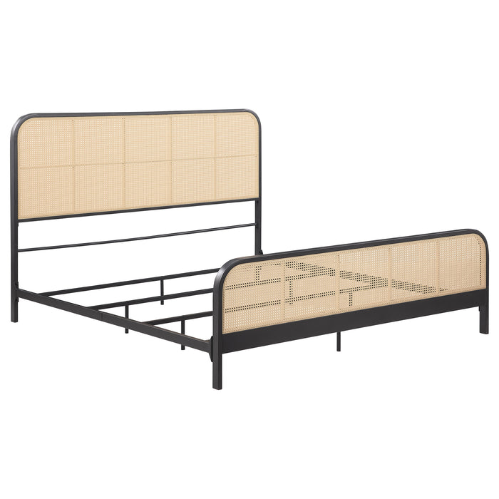 Lanewood Eastern King & Queen Bed Black & White