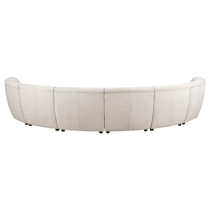 Charlotte Upholstered Modular Sectional Sofa Ivory