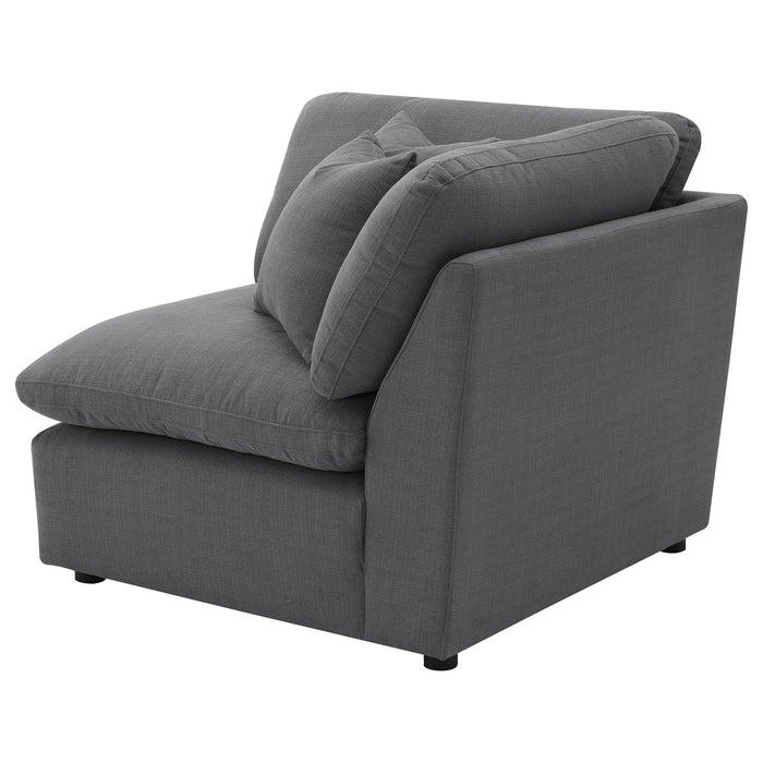 Hobson Upholstered Corner Charcoal