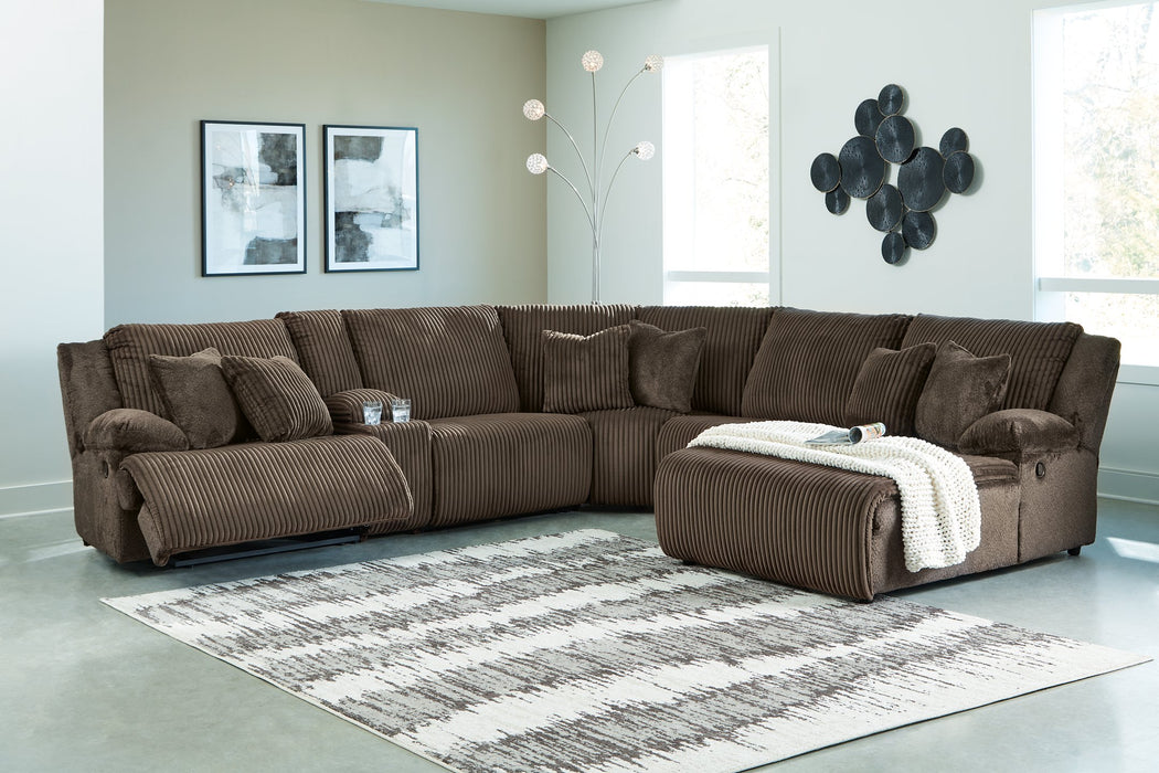 Top Tier Reclining Sectional with Chaise