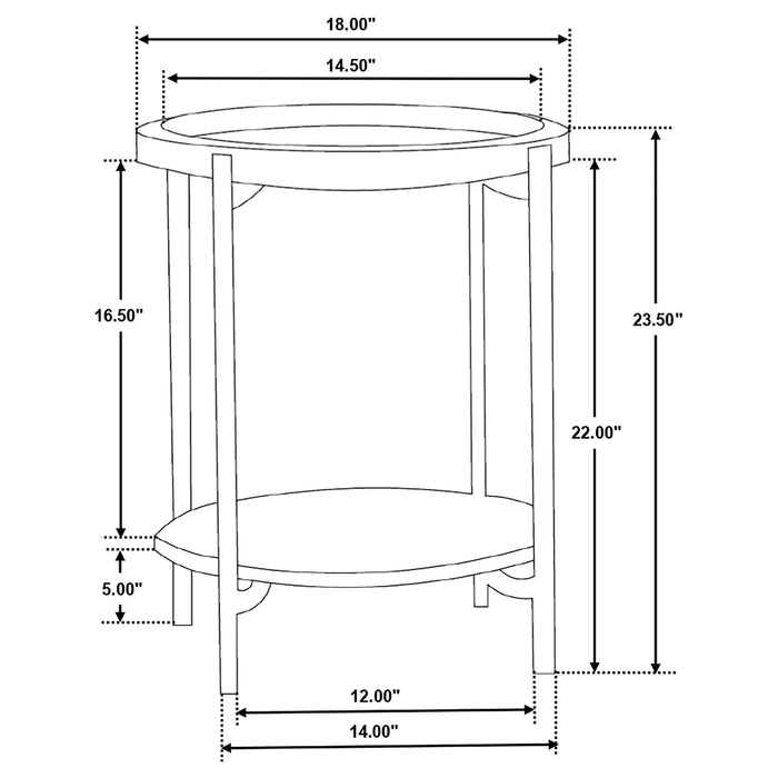 Adhvik End Table
