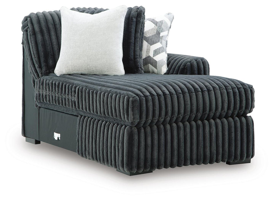 Midnight-Madness Sectional with Chaise