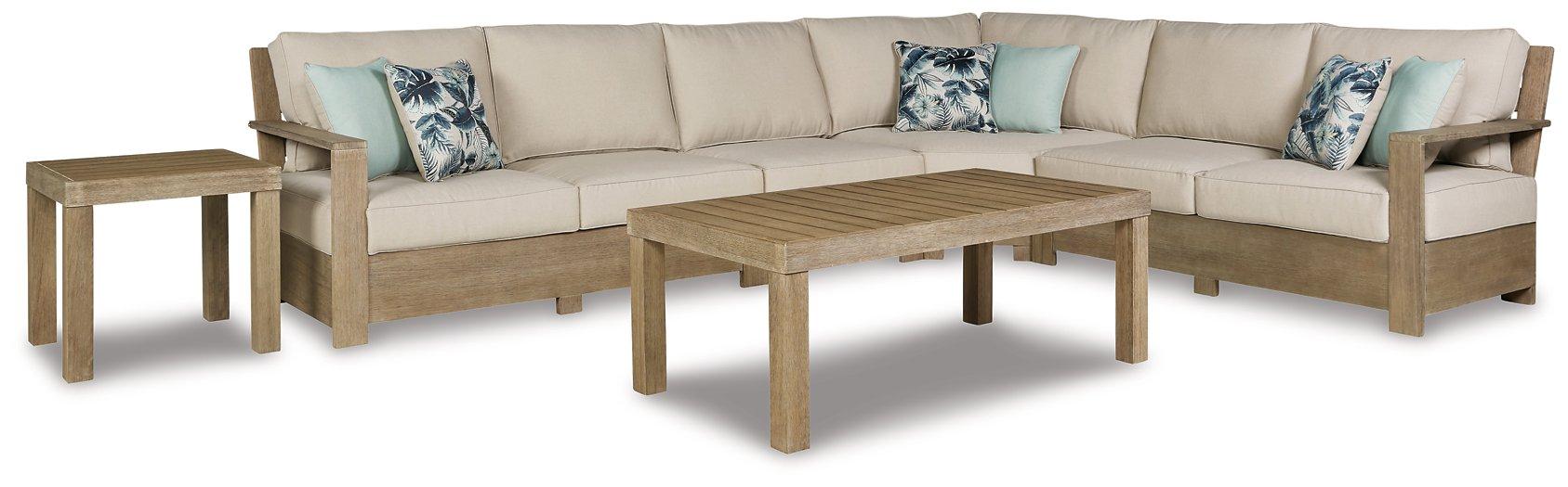 Silo Point 4-Piece Outdoor Sectional with Coffee and End Table