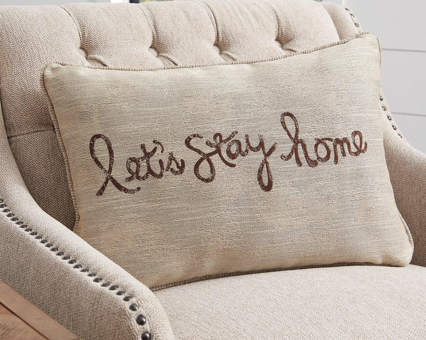 Lets Stay Home Chocolate Pillow