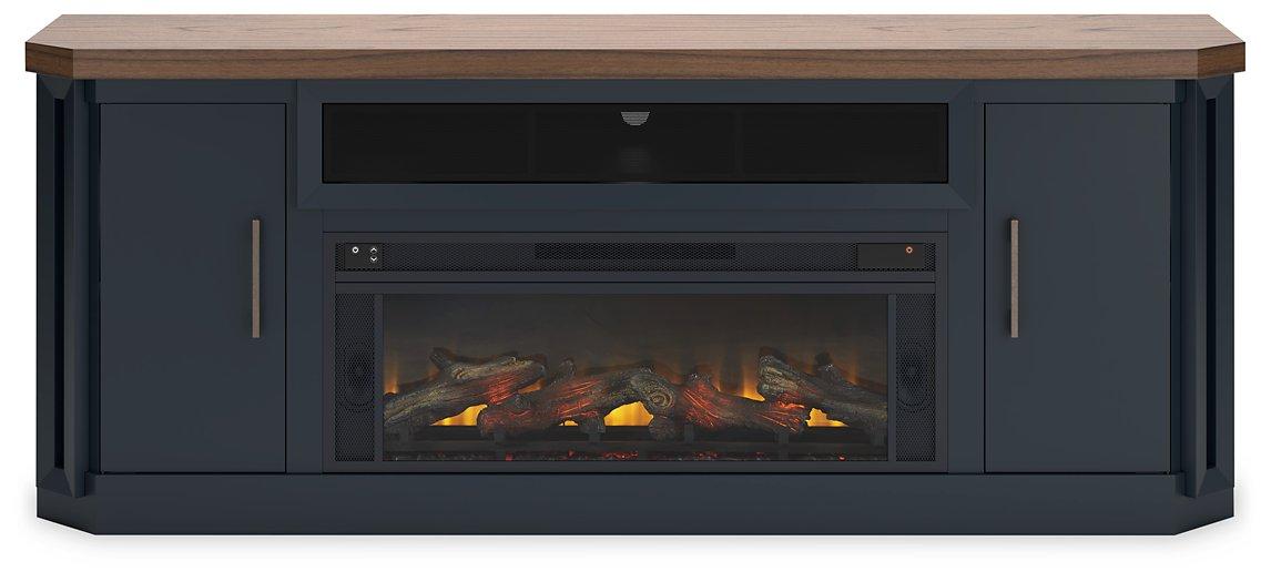 Landocken 83" TV Stand with Electric Fireplace