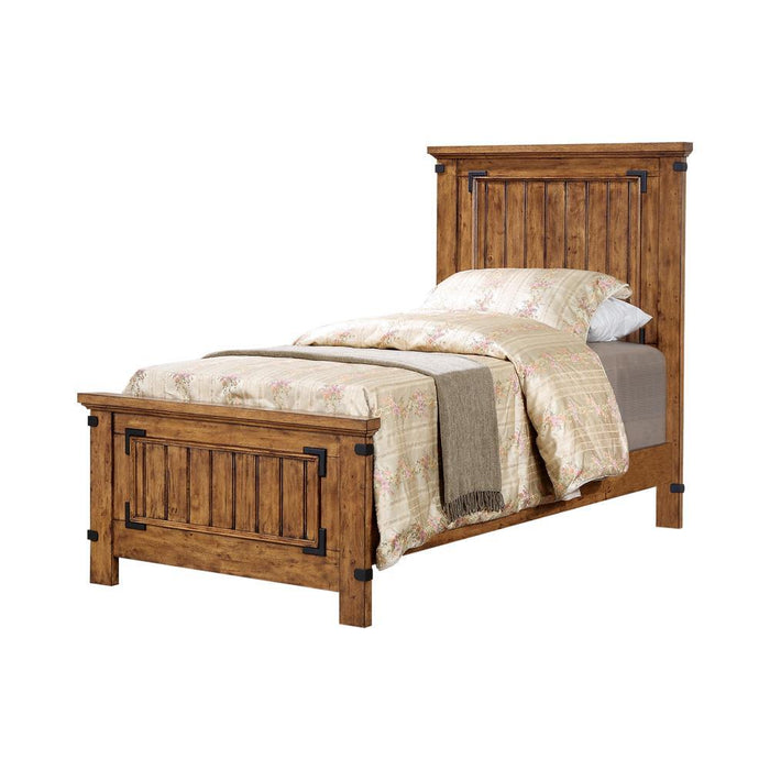 G205263 Brenner Rustic Honey Twin Bed