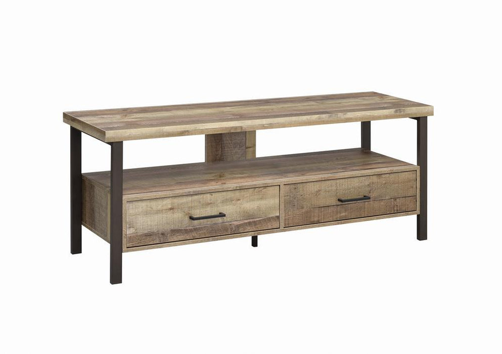 Ruston 59" 2-drawer TV Console Weathered Pine