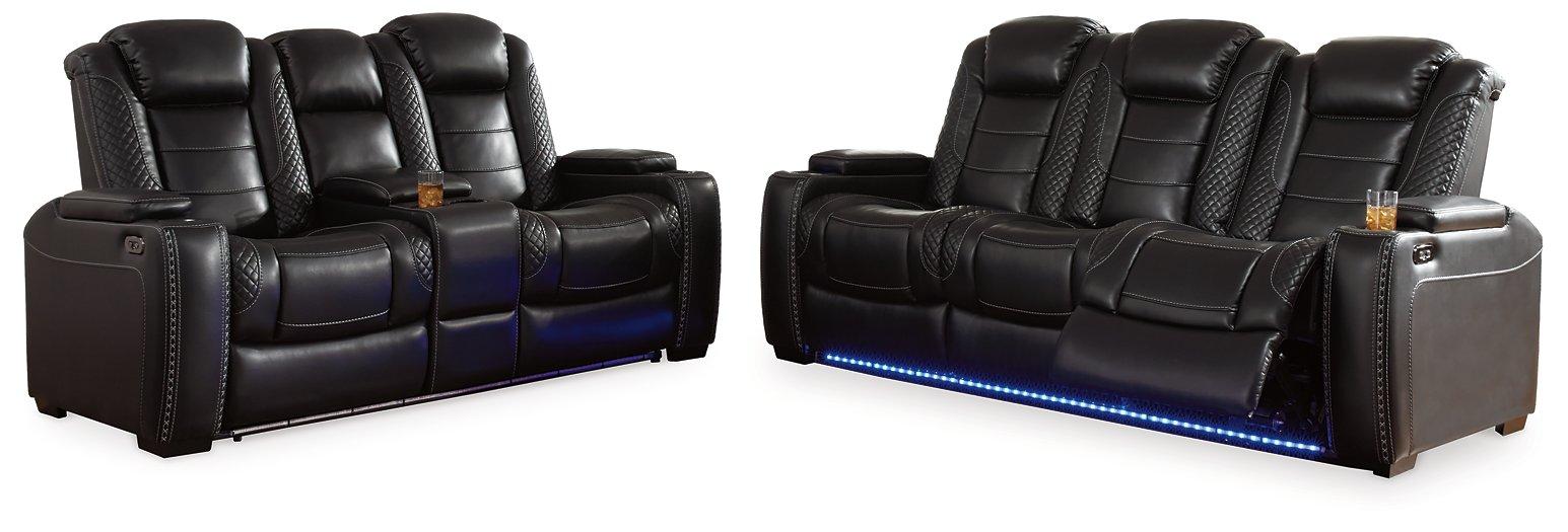 Party Time Midnight Reclining Sofa and Loveseat image