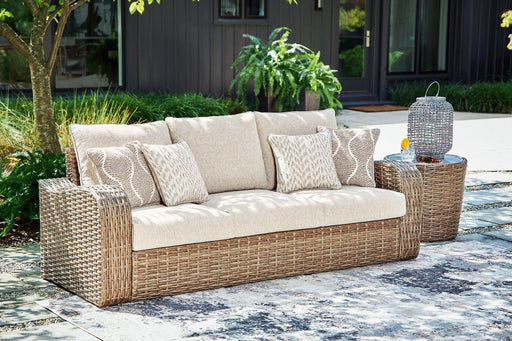 Sandy Bloom Outdoor Sofa with Cushion image