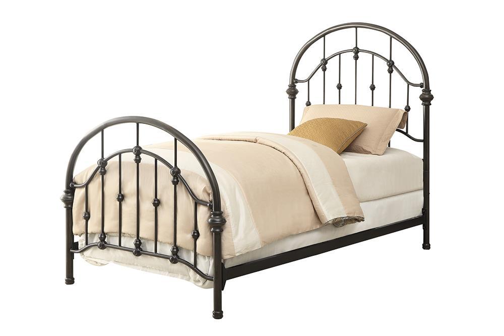 Maywood Transitional Black Metal Twin Bed image