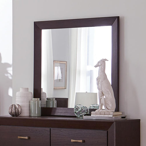 Fenbrook Dark Cocoa Rectangular Dresser Mirror image