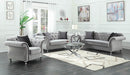 Frostine Traditional Silver Loveseat image