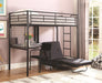 G2209 Contemporary Metal Loft Bunk Bed With Desk image