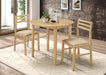 G130006 Casual Natural and Beige Three-Piece Dining Set image