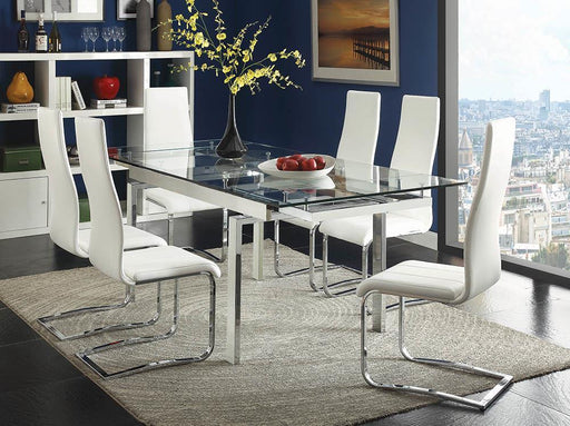 G106281 Contemporary Wexford Chrome Dining Table image