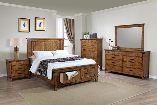G205260KW-S4 Brenner Rustic Honey California King Four-Piece Set image