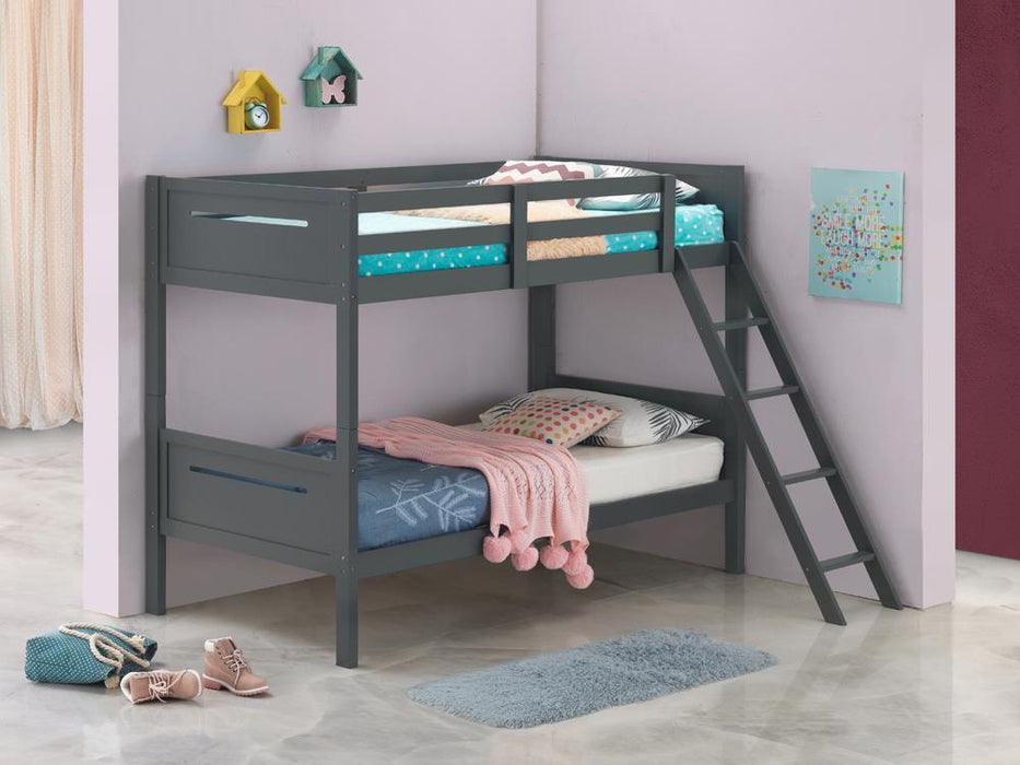 405051GRY TWIN/TWIN BUNK BED image