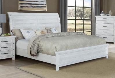 Crown Mark Maybelle King Sleigh Bed in White B1830-K image