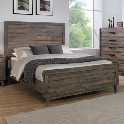 Crown Mark Tacoma Queen Panel Bed in Brown image