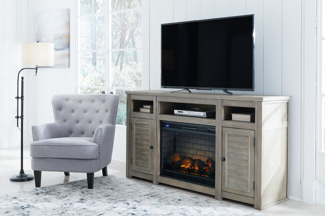 Moreshire 72" TV Stand with Electric Fireplace image